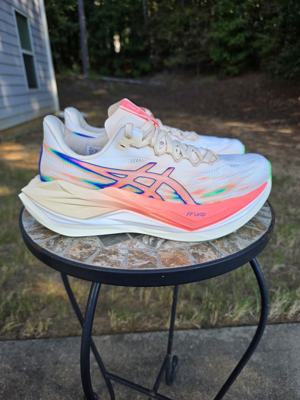 Asics Superblast 3 1013A177 Seashell/Sun Coral Running Shoes Sneaker Men Size 7